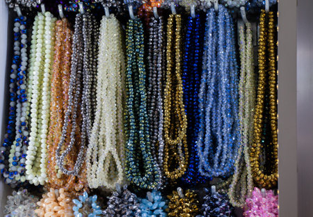 Set of Rosary praying beads for practicing mindfulness meditation
