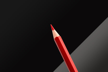 Red Pencil on a white background