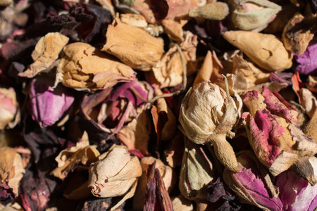Dry herbal plant at the market place for sale