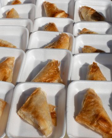 Turkish traditional desert sweets at the Marketの写真素材