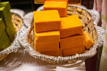 Eco-friendly exfoliating bars of  soap for hair and body