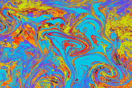Traditional Ottoman Turkish abstract marbling art patterns as background