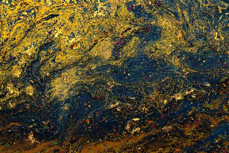 Traditional Ottoman Turkish abstract marbling art patterns as backgroundの写真素材