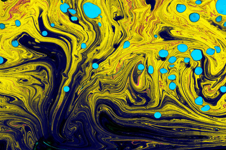 Traditional marbling artwork patterns as colorful abstract backgroundの写真素材