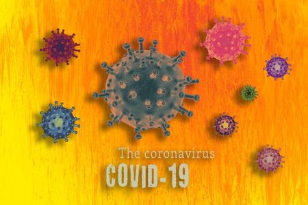 Stop COVID-19 Corona virus global outbreak pandemic diseaseの写真素材