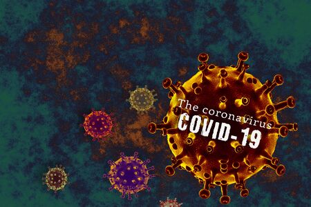 Stop COVID-19 Corona virus global outbreak pandemic diseaseの写真素材