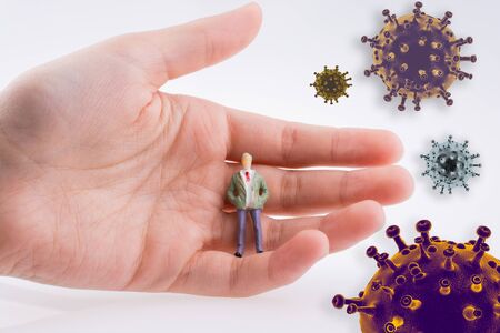 Stop COVID-19 Corona virus global outbreak pandemic diseaseの写真素材