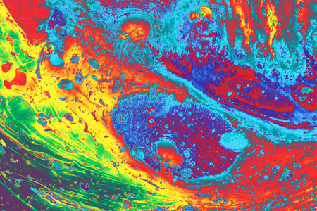 Traditional Ottoman Turkish marbling art patterns as abstract colorful background