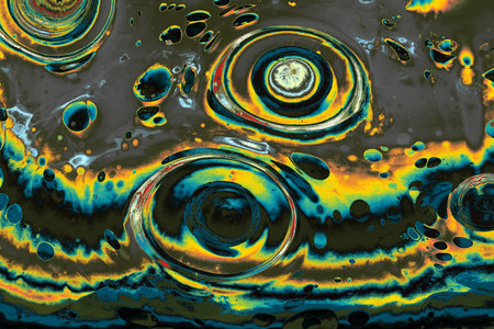 Traditional Ottoman Turkish marbling art patterns as abstract colorful background