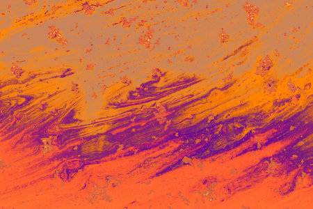 Traditional Ottoman Turkish abstract marbling art patterns as backgroundの写真素材