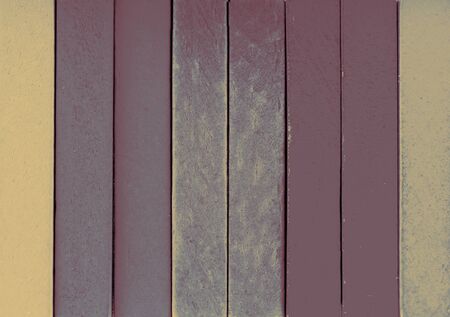 Colorful Domino Blocks in a line on a white backgroundの写真素材