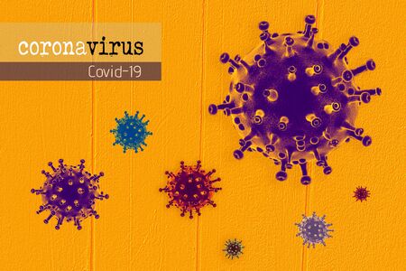 Coronavirus disease (COVID-19 )outbreak and coronaviruses influenza background.の写真素材