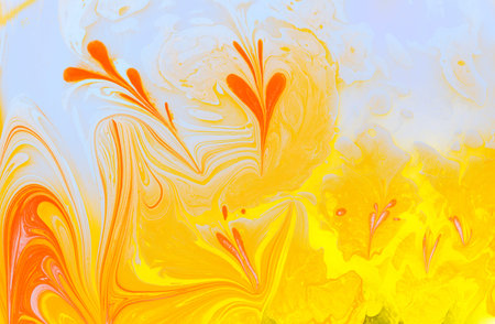 Creative ebru art background with abstract paint.  Marbling texture patterns