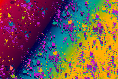 Abstract background template made of of colorful paint splashes