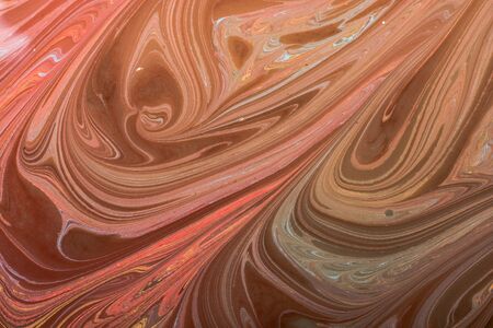 Creative ebru art background with abstract paint.  Marbling texture patternsの写真素材