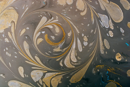 Abstract marbling floral pattern for fabric,tile design. background texture