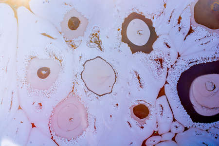 Creative ebru art background with  abstract paint.  Marbling texture  patternsの写真素材