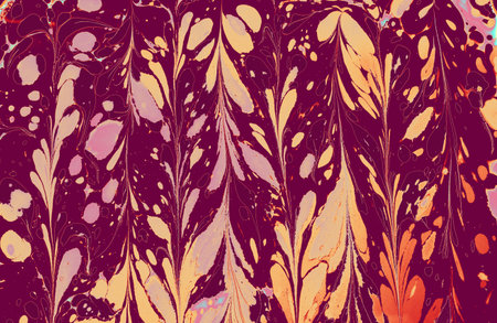 Abstract marbling floral pattern for fabric,tile design. background texture
