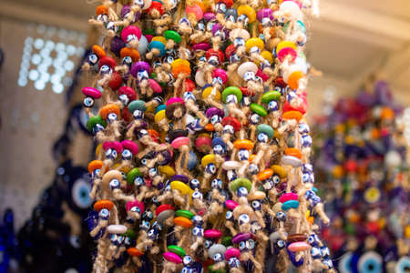 Evil eye bead as Amulet souvenir  from Turkeyの写真素材