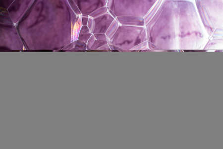 Oil bubbles inside water base form patterns