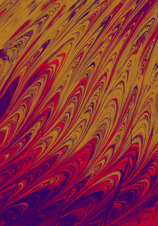 Traditional Ottoman Turkish marbling art patterns as abstract colorful background