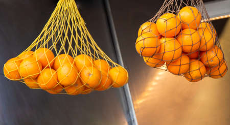 Freshly picked citrus oranges as Healthy fruits backgroundの写真素材