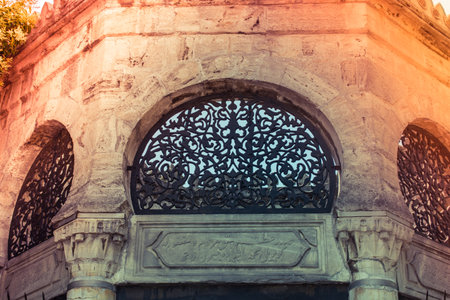 Example of Ottoman art patterns applied on metalsの写真素材