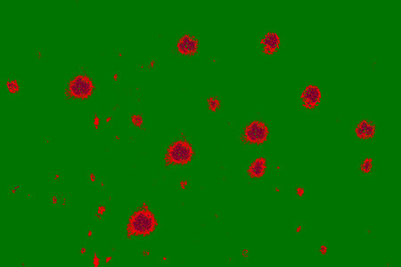 Beautiful colored background with bubbles on the surface