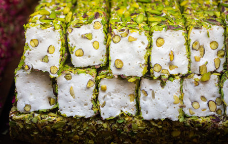 Load of traditional turkish delight lokum sugar coated soft candy
