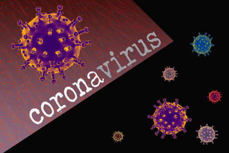 Coronavirus disease (COVID-19 )outbreak and coronaviruses influenza background.の写真素材