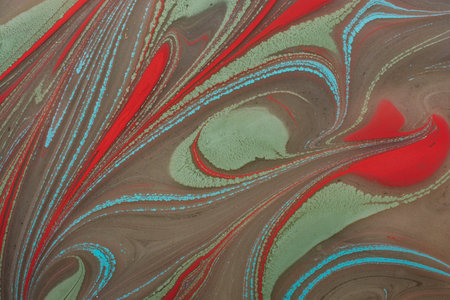 Abstract marbling floral pattern for fabric,tile design. background texture