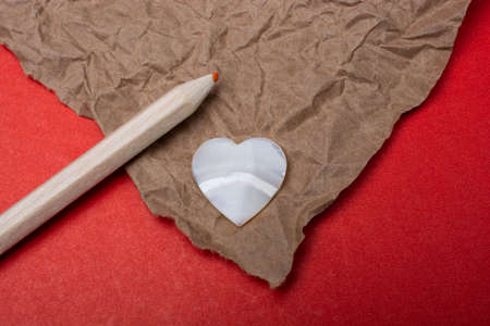 Heart shaped object in view as love conceptionの写真素材