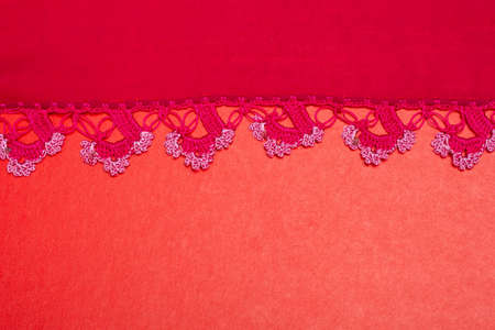 Turkish needle work embroidery Ornamental with lace patterns, details, flowersの写真素材