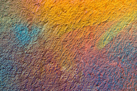 Wall surface painted of various colors as abstract background texture