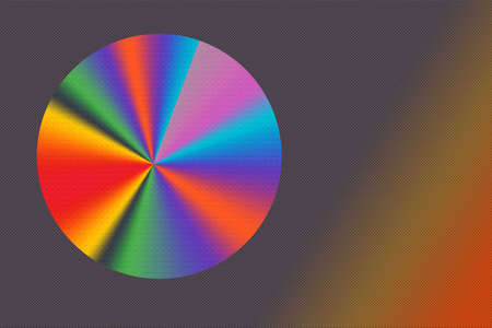 Abstract colorful globe circle geometric pattern design and background.の写真素材
