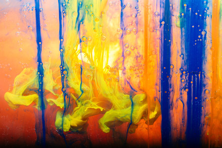 Abstract background from dense paint dissolve in water