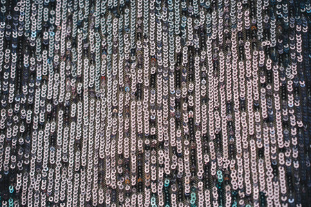 Sequined Circular Beaded for Glamour Vibrant Glittery Bokeh Festive Cloth