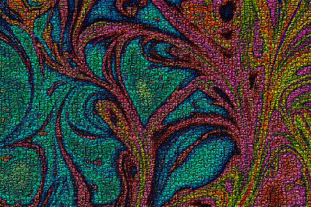 Abstract marbling floral pattern for fabric,tile design. background texture