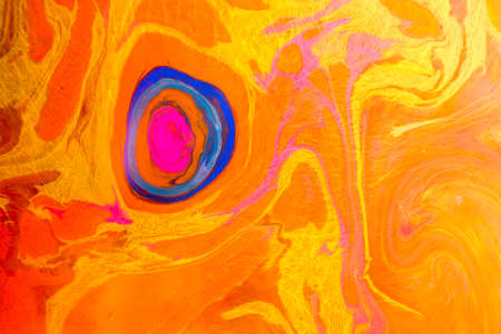 Traditional Ottoman Turkish abstract marbling art patterns as backgroundの写真素材