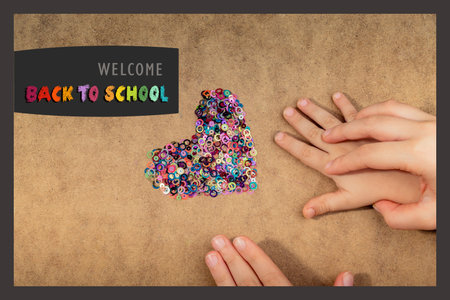 Back to school, education background  for invitation, promotion poster, banner