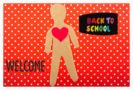 Back to school, education background  for invitation, promotion poster, bannerの写真素材