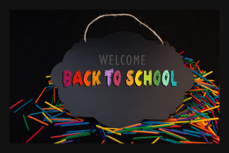 Back to school design template for invitation, promotion poster, banner
