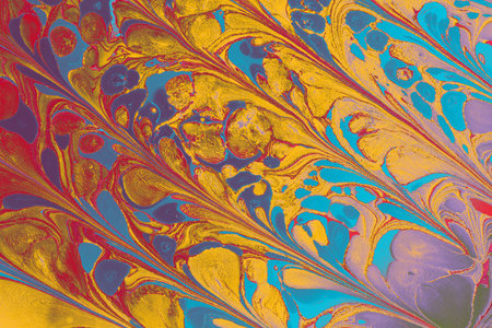 Abstract marbling floral pattern for fabric,tile design. background texture