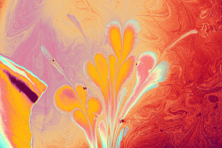 Abstract marbling floral pattern for fabric,tile design. background textureの写真素材