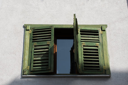 Old window Architecture seen in Istanbulの写真素材