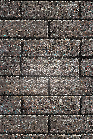 Background of old vintage red brick wall with copy space.