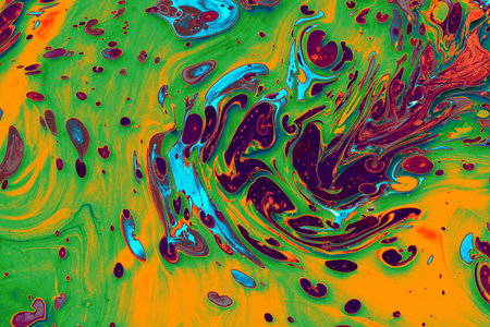 marbling art patterns as abstract colorful background