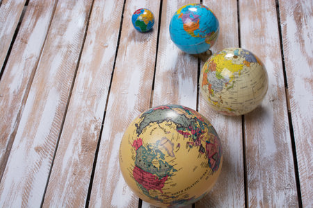 World globe model. Global business  and ecology concept.の写真素材