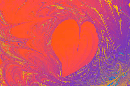 Abstract marbling pattern for fabric,  design. Heart, love, romantic conceptの写真素材