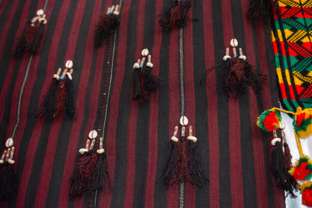 Selection of Ottoman Turkish traditional tassels in various colors